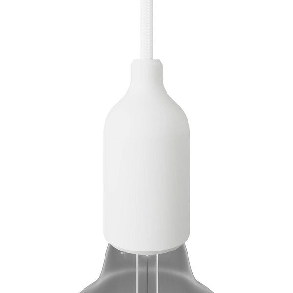 Silikonová objímka E27 s kabelovou svorkou, průměr 44 mm, výška 92 mm