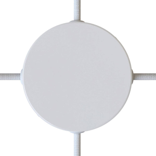 Válcový kovový stropní baldachýn průměr 120 mm se 4 otvory