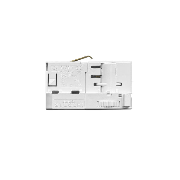 Závěsný adaptér Stucchi 9409-4 pro 3fázové obvody, bílo-černý, max. zatížení 6A
