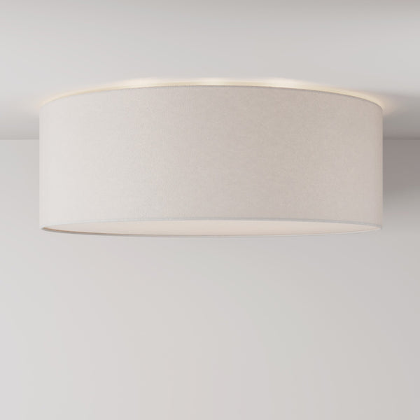 Velké textilní stropní svítidlo průměr 58 cm, výška 20 cm, E27 max 15W LED