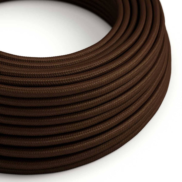 Hedvábný textilní elektrický kabel RM13, Hnědý, 2x0,75mm, flexibilní s dvojí izolací
