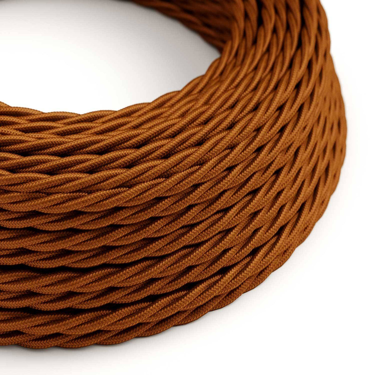 Splétaný hedvábný elektrický kabel 2x0,75mm, TM22 Whisky