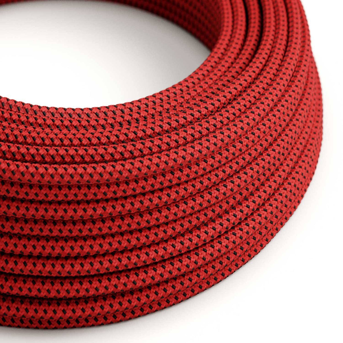 Hedvábný textilní elektrický kabel 2x0,75mm, RT94 "Red devil