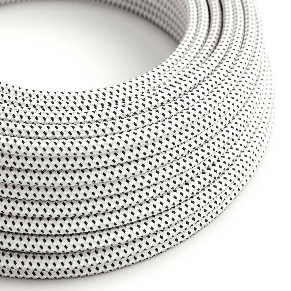 Hedvábný textilní elektrický kabel 2x0,75mm s 3D efektem RT14 "Stracciatella