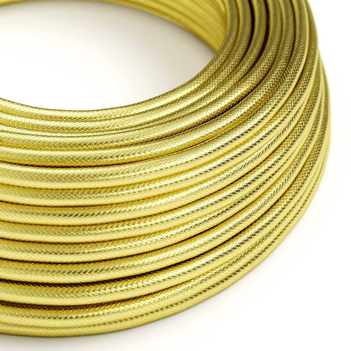 Elektrický kabel 3x0,75mm, flexibilní s dvojí izolací, mosazná barva