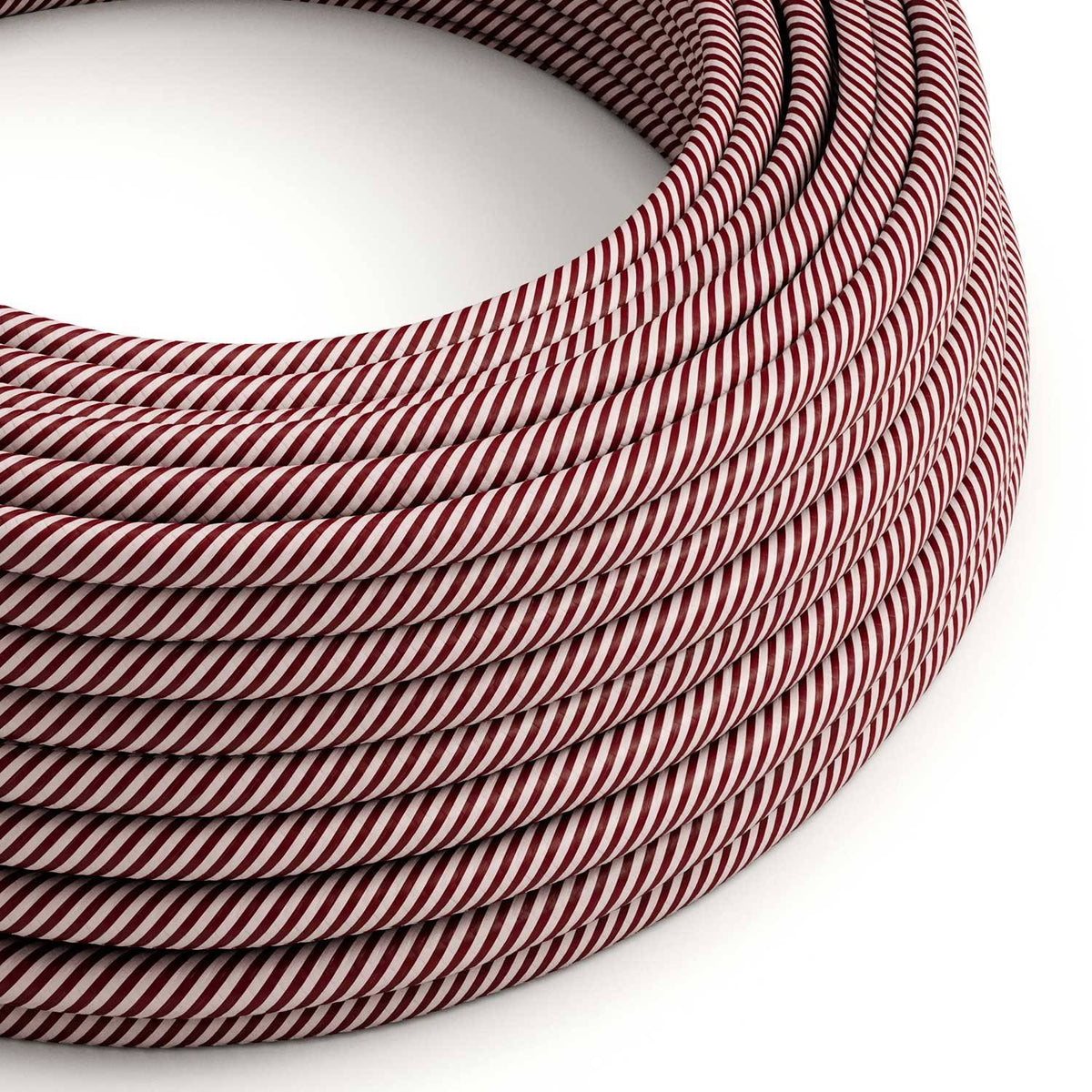 Textilní elektrický HD kabel Vertigo ERM47 - růžový a kaštanově hnědý, průměr 6,2 mm