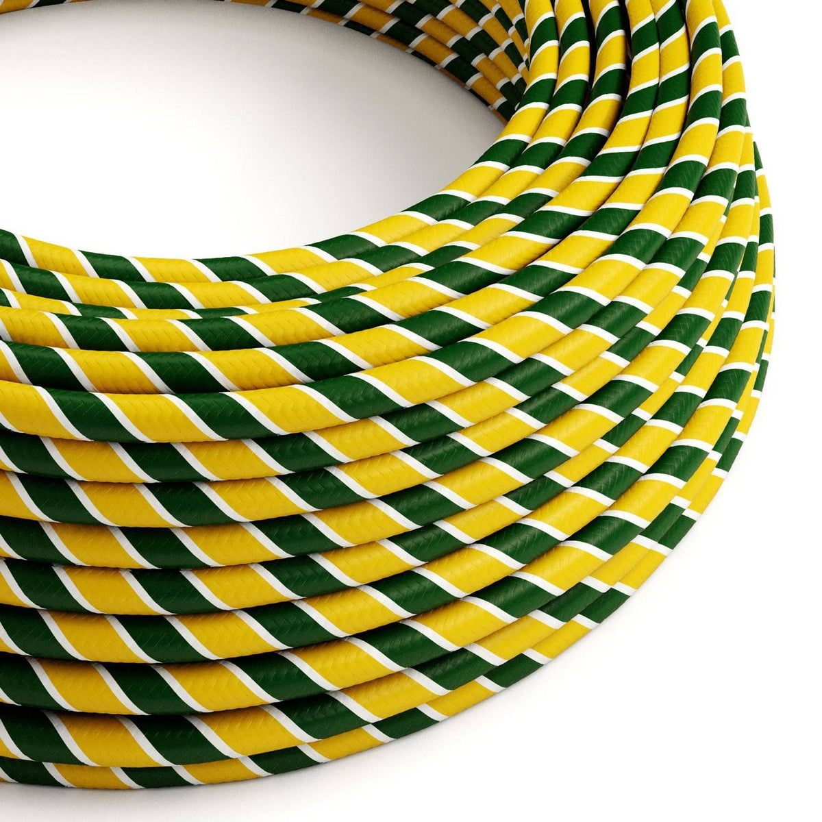 Textilní elektrický HD kabel Vertigo Springbok ERM69 - zeleno žlutý, průměr 6.2mm, 2x0,75mm²