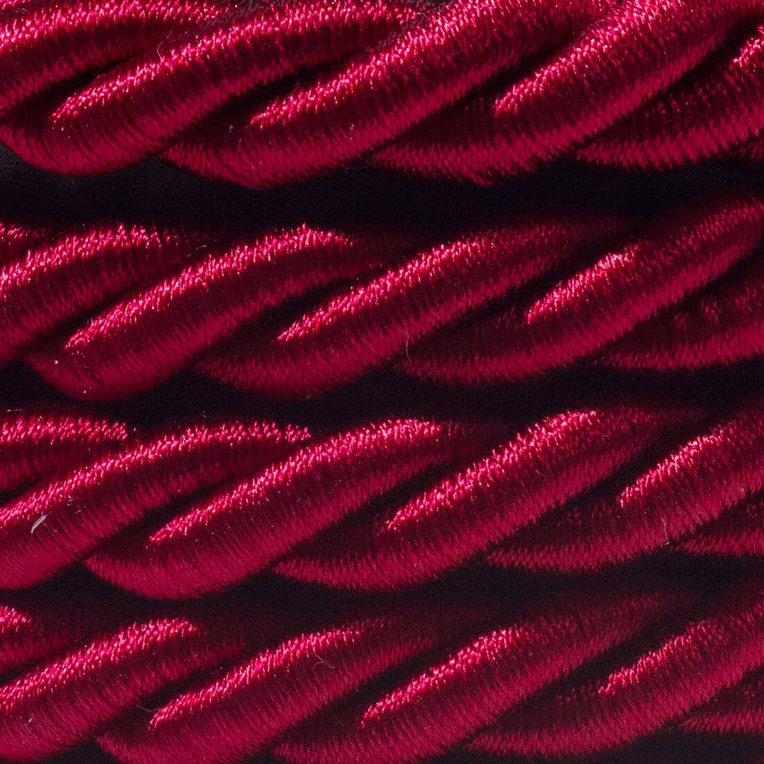 XL Lesklý tmavě bordový elektrický kabel 3x0,75 mm s průměrem 16 mm