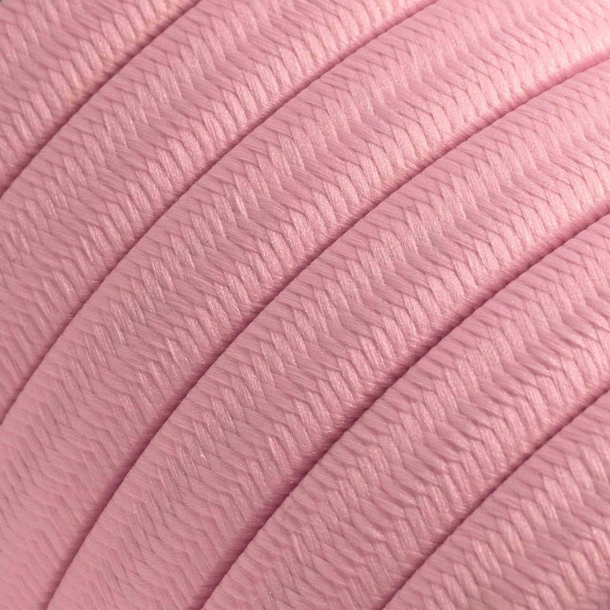 Růžový textilní elektrický kabel CM16, 2x1,5 mm, délka 25 m
