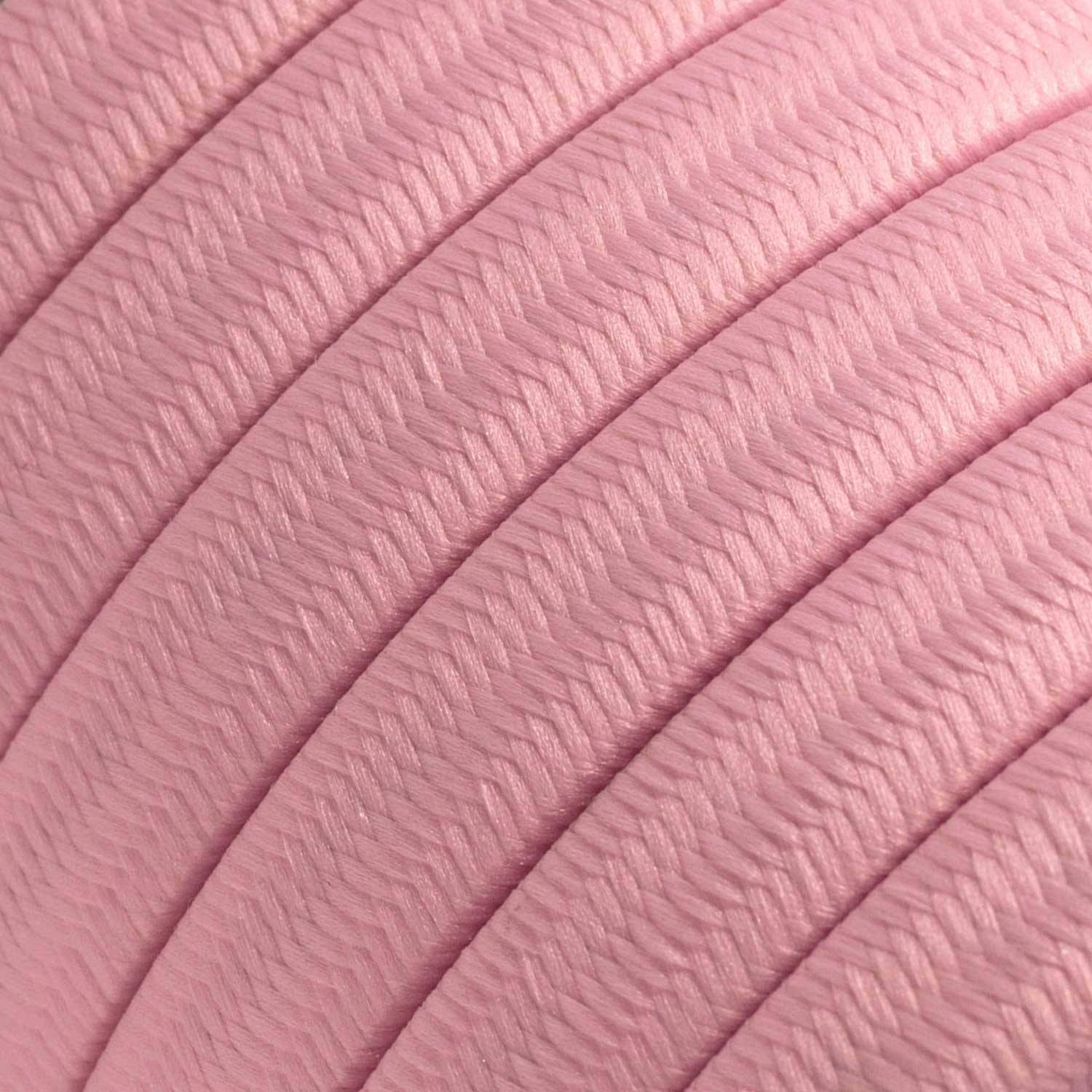 Růžový textilní elektrický kabel CM16, 2x1,5 mm, délka 25 m