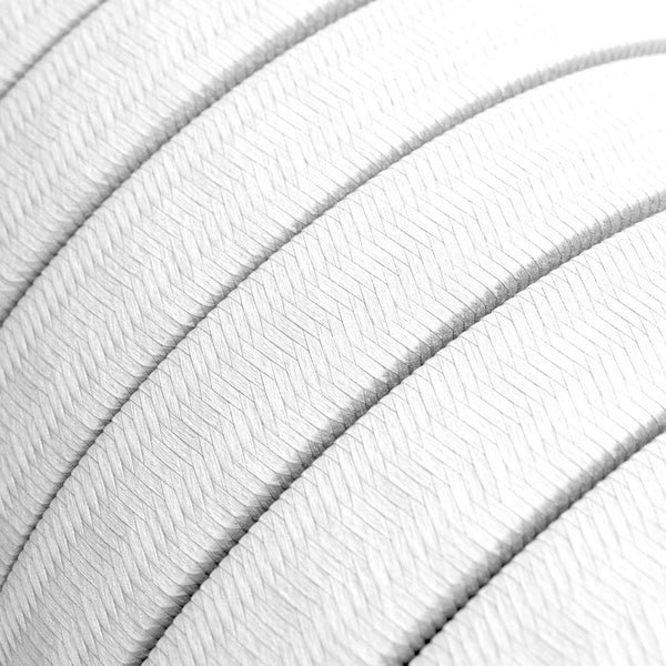 Textilní elektrický kabel 2x1,5 mm, bílý, odolný proti UV, délka 25 m