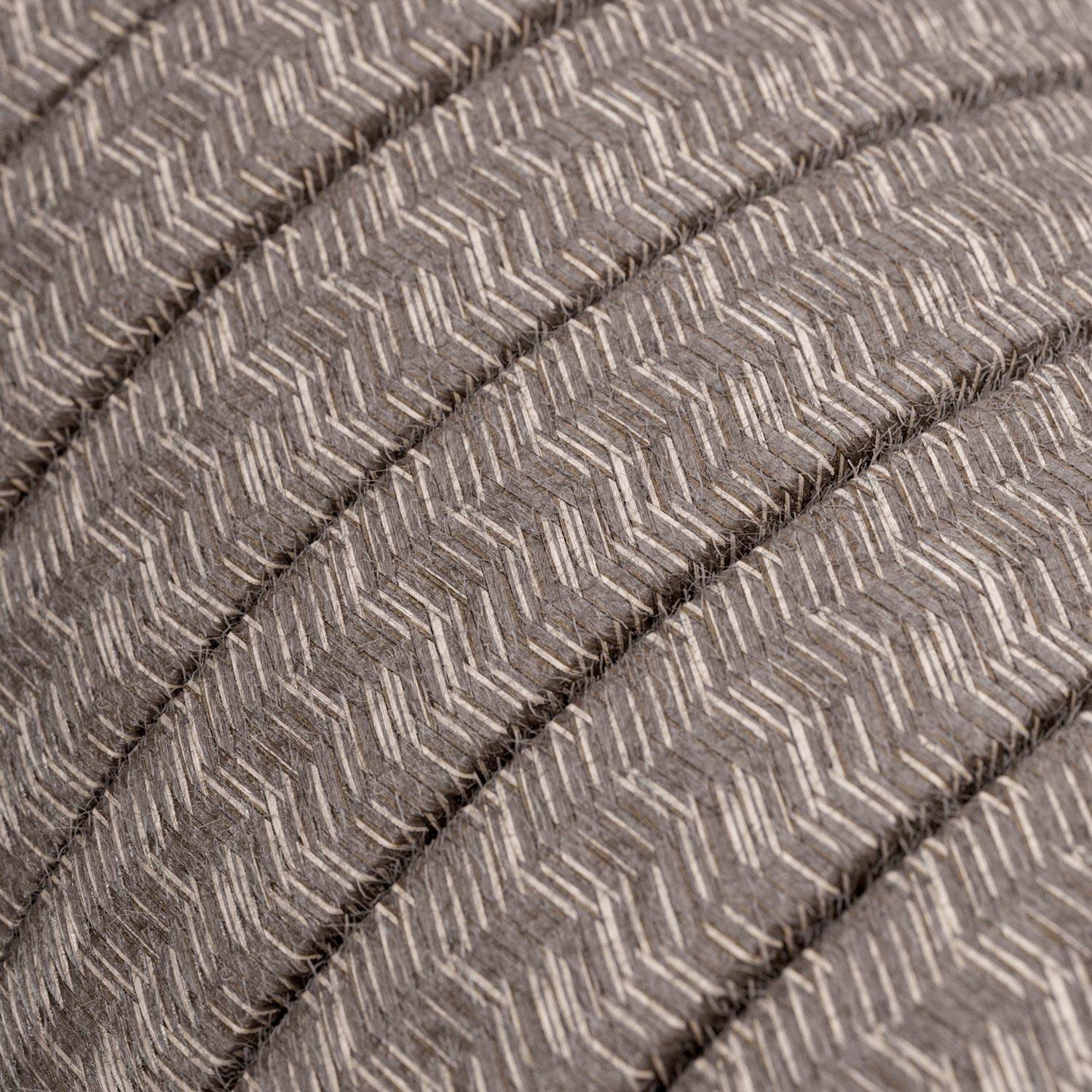 Elektrický kabel pro světelné řetězy, hnědý lněný, 2x1,5 mm, odolný proti UV