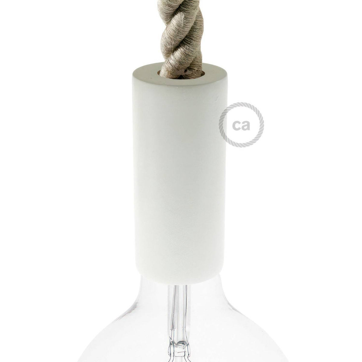 Dřevěná objímka E27 s certifikací IMQ, rozměr 110 mm, průměr 50 mm