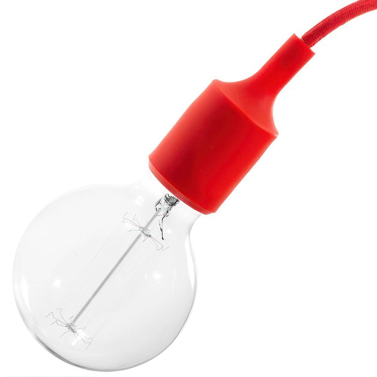 Silikonová objímka E27, odolná do 230°C, průměr 47 mm