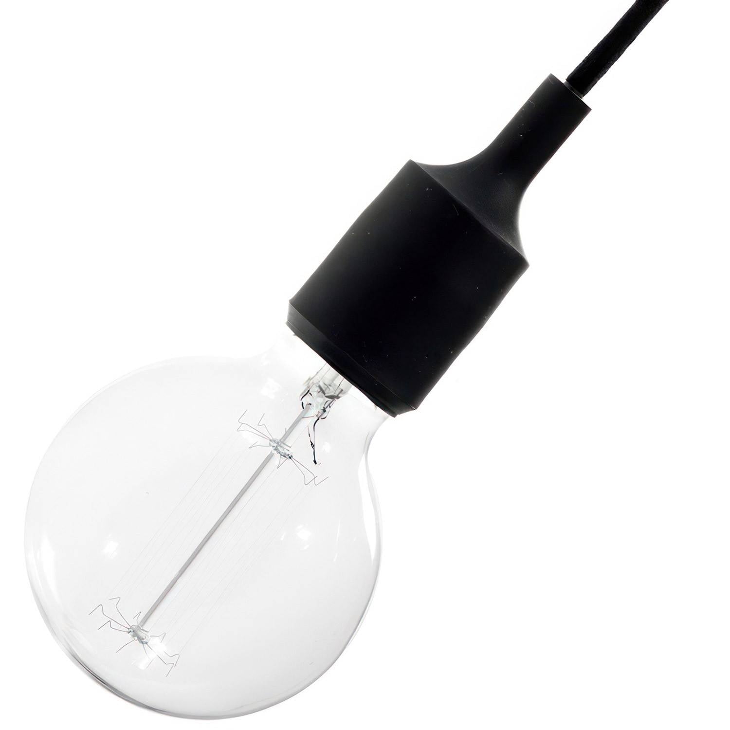 Silikonová objímka E27, odolná do 230°C, průměr 47 mm