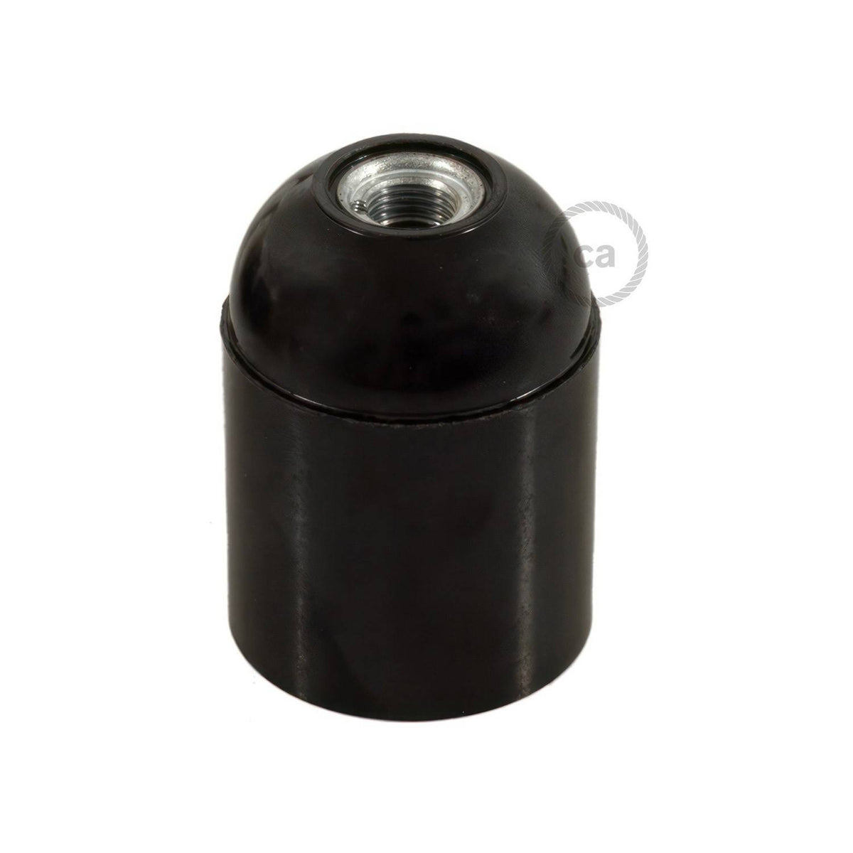 Hladká bakelitová objímka E27 s průměrem 40 mm a jmenovitým napětím 250 V
