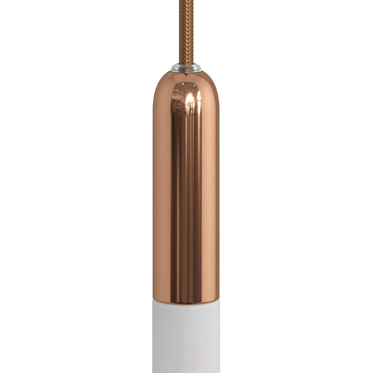 P-Light E14 objímka s kovovou krytkou, průměr 29 mm, délka 98 mm