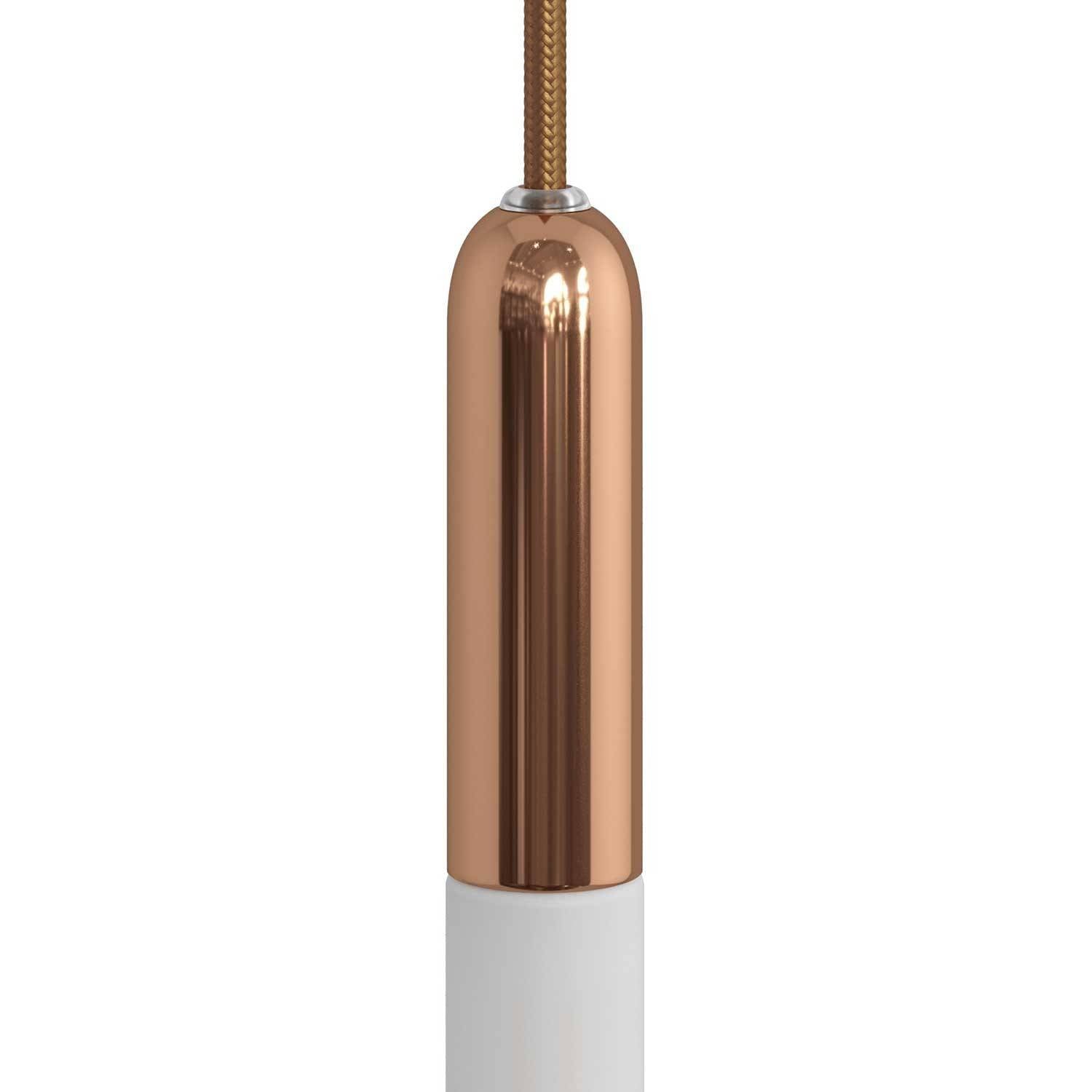P-Light E14 objímka s kovovou krytkou, průměr 29 mm, délka 98 mm