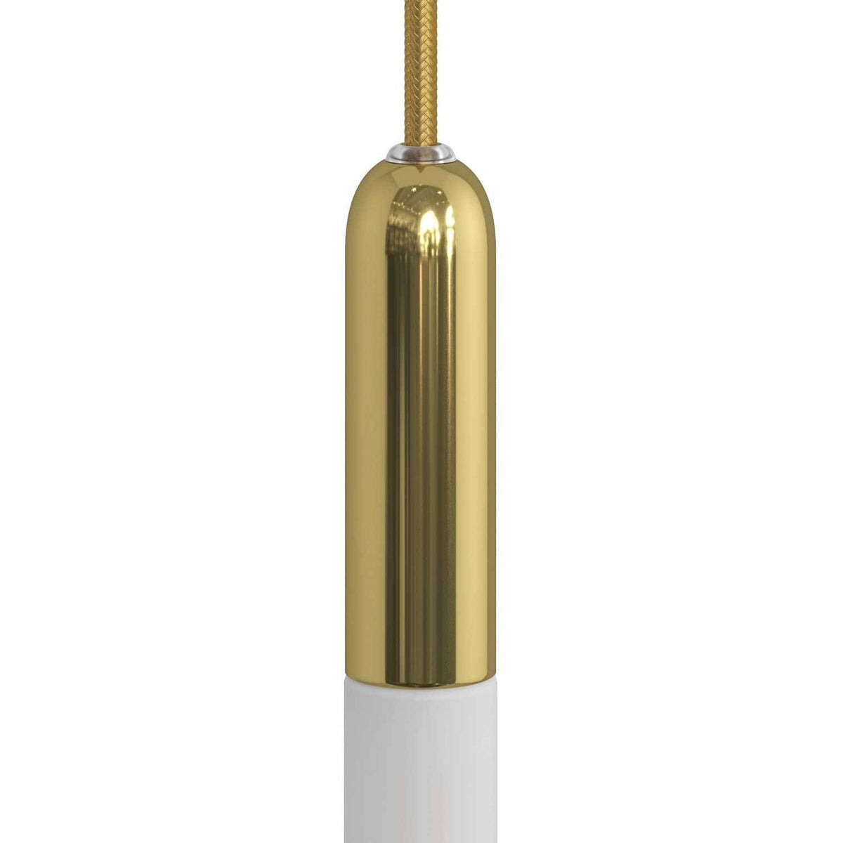 P-Light E14 objímka s kovovou krytkou, průměr 29 mm, délka 98 mm