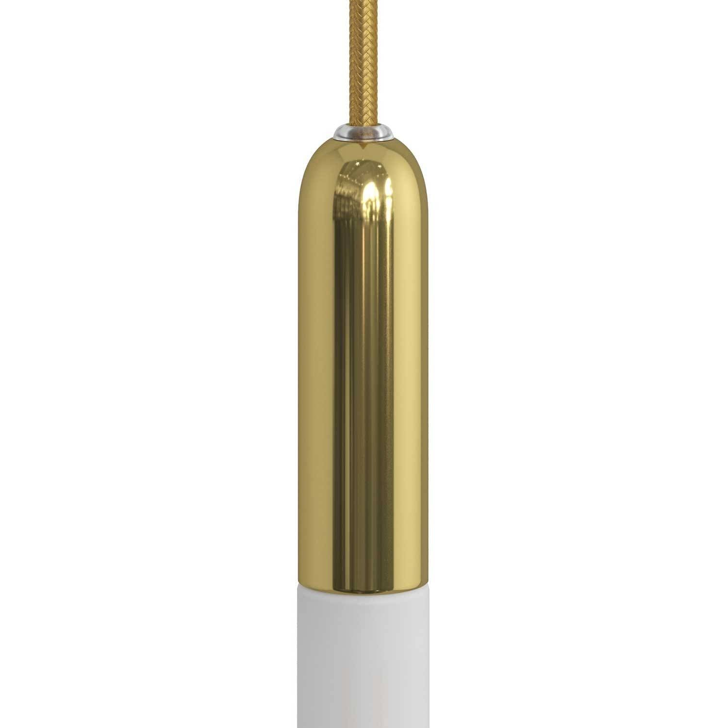 P-Light E14 objímka s kovovou krytkou, průměr 29 mm, délka 98 mm