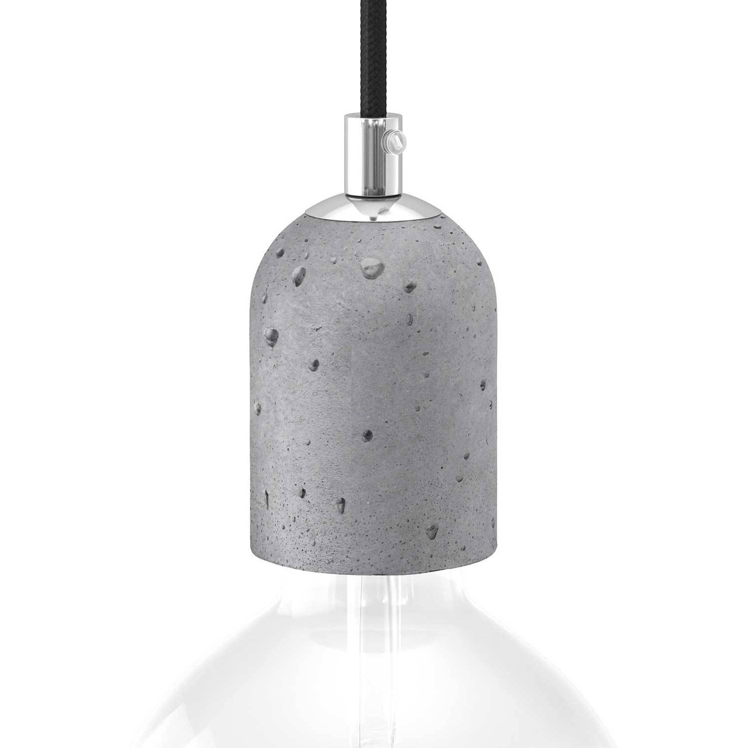Betonová objímka E27 s průměrem 60 mm a výškou 90 mm