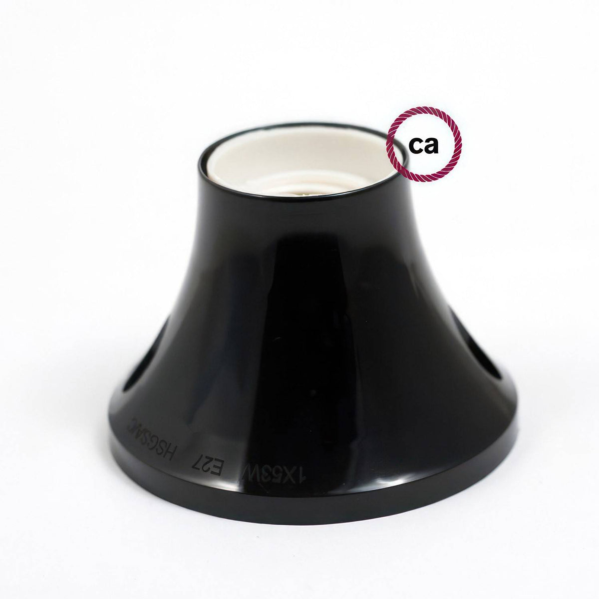 Objímka na stěnu/strop 90° z termoplastu, průměr 83 mm
