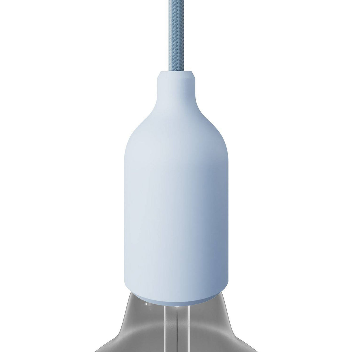 Silikonová objímka E27 s kabelovou svorkou, průměr 44 mm, výška 92 mm