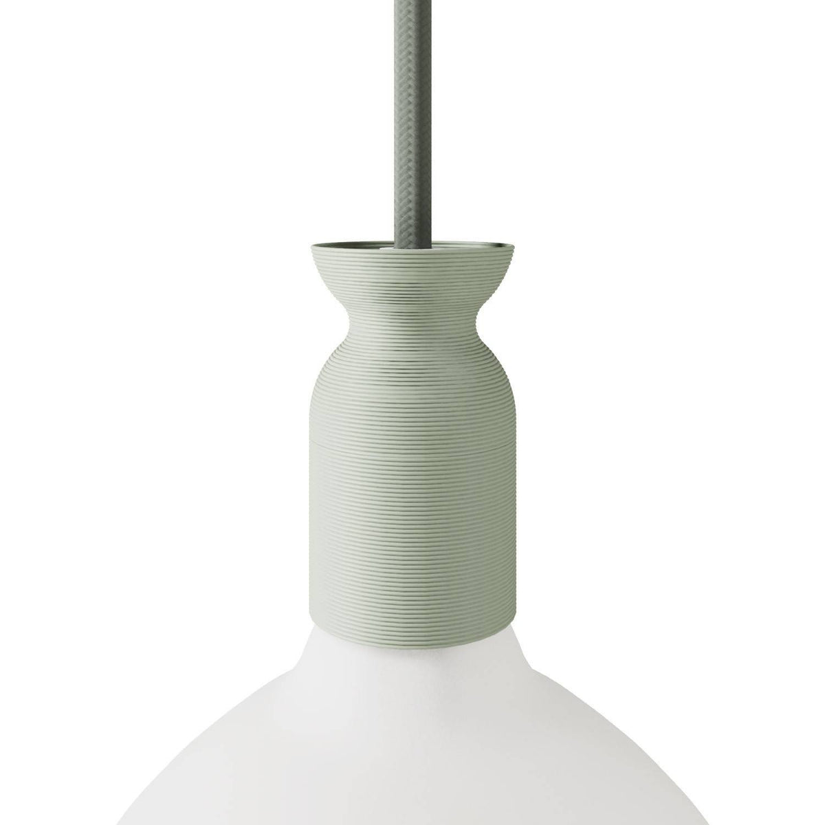 3D tištěná objímka E27 z 100% recyklovaného PLA, ⌀ 41 mm, 71 mm