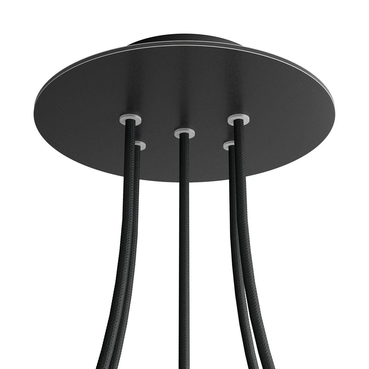 Kruhový stropní baldachýn Rose-One System 200 mm, kovový, 5 otvorů