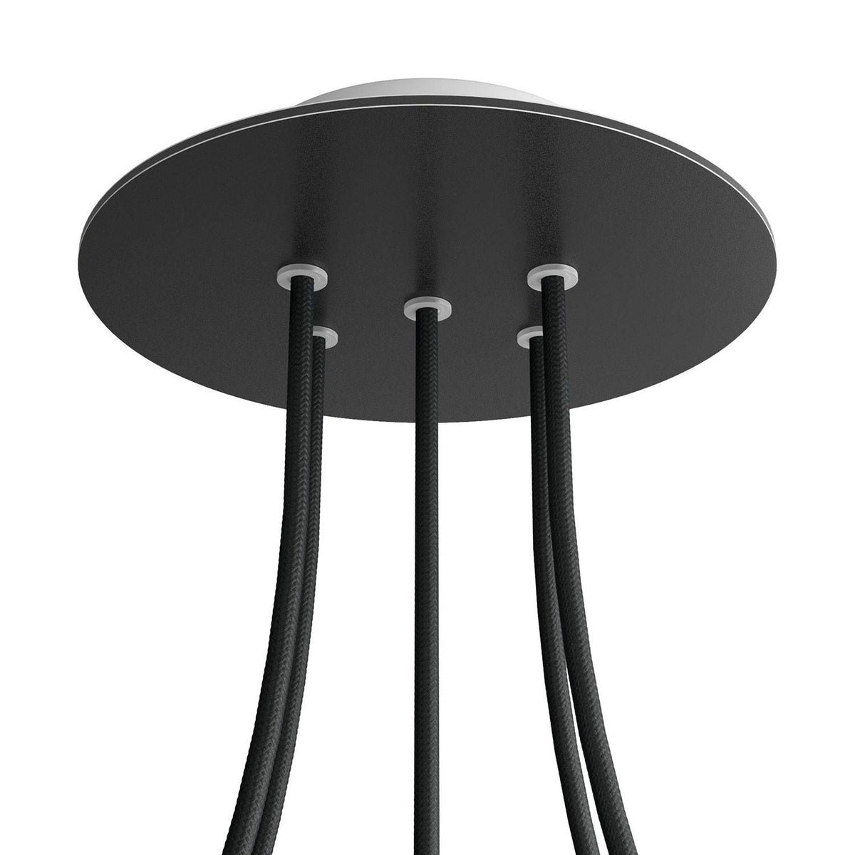 Kruhový stropní baldachýn Rose-One System 200 mm, kovový, 5 otvorů