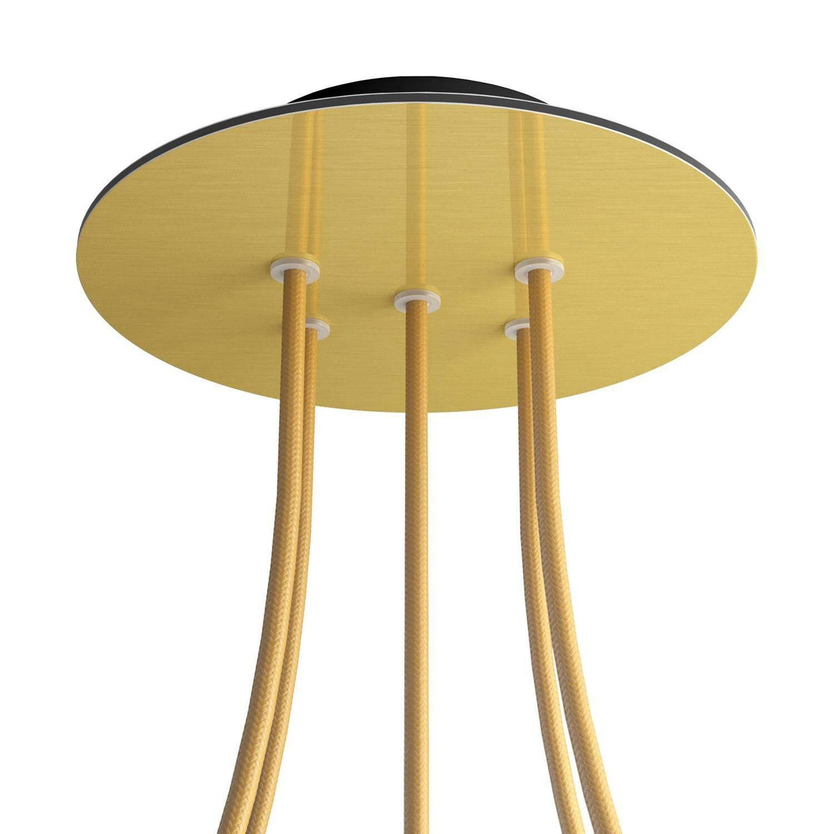 Kruhový stropní baldachýn Rose-One System 200 mm, kovový, 5 otvorů