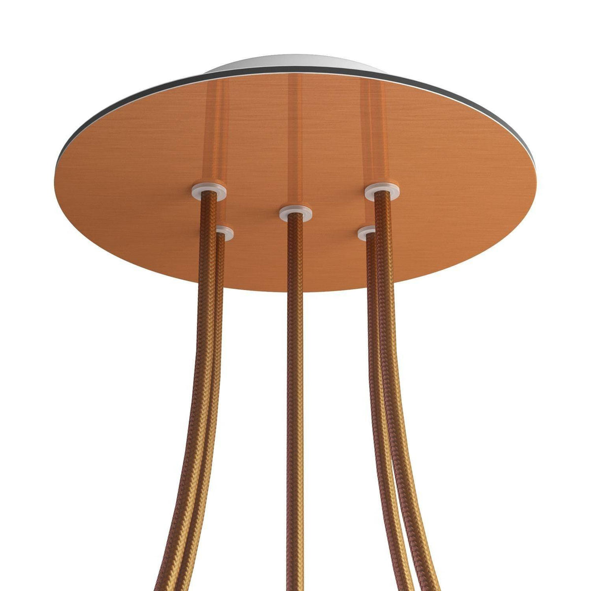 Kruhový stropní baldachýn Rose-One System 200 mm, kovový, 5 otvorů