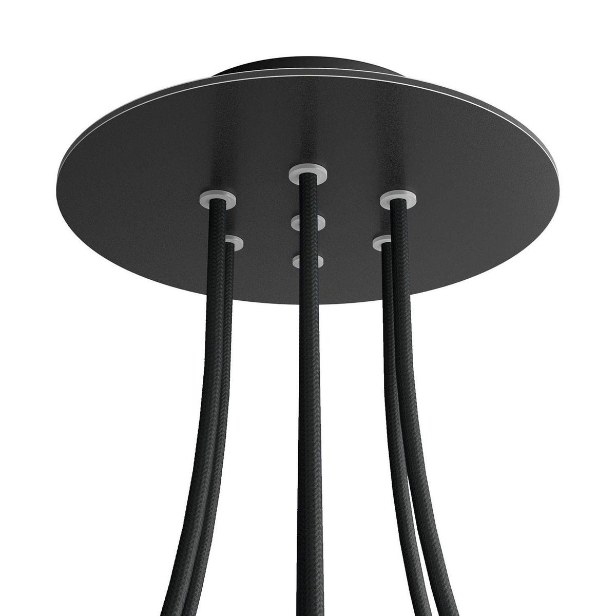 Kruhový stropní baldachýn Rose-One System 200 mm, kovový, 7 otvorů