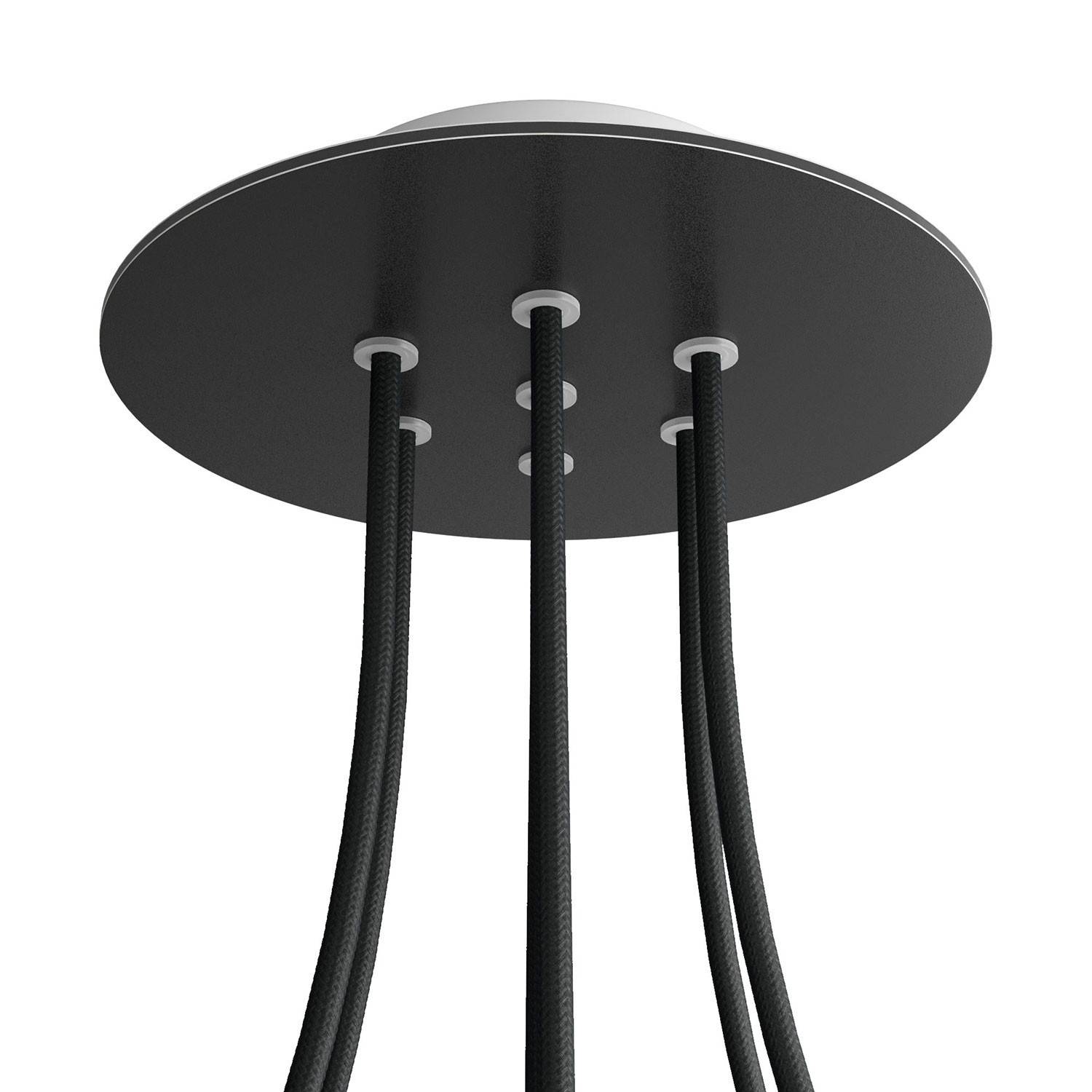 Kruhový stropní baldachýn Rose-One System 200 mm, kovový, 7 otvorů