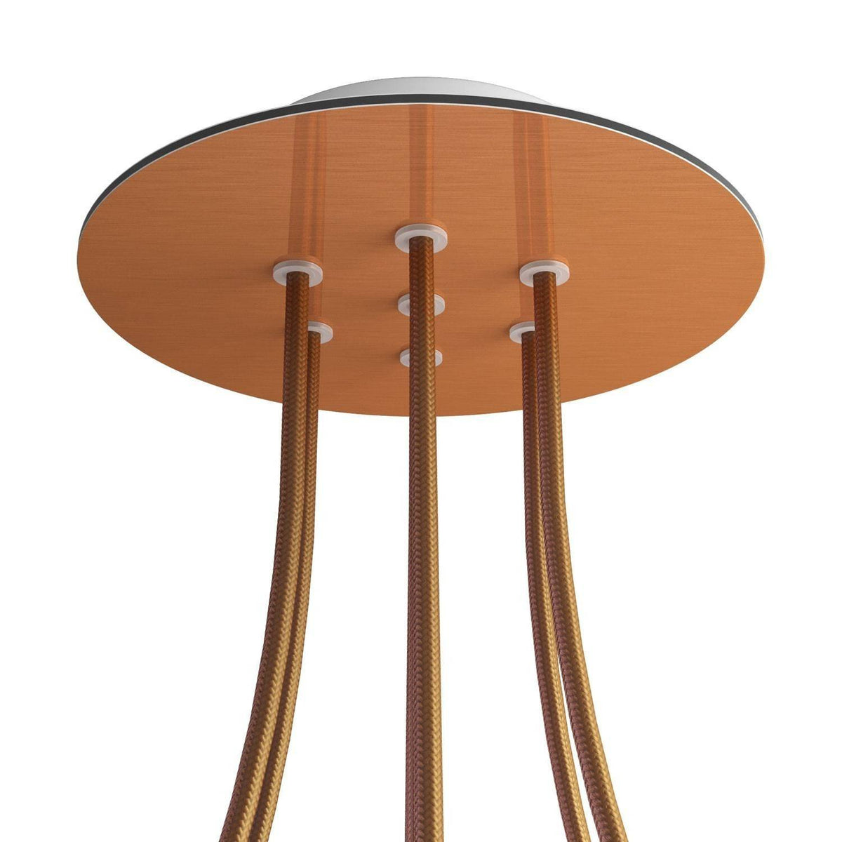 Kruhový stropní baldachýn Rose-One System 200 mm, kovový, 7 otvorů