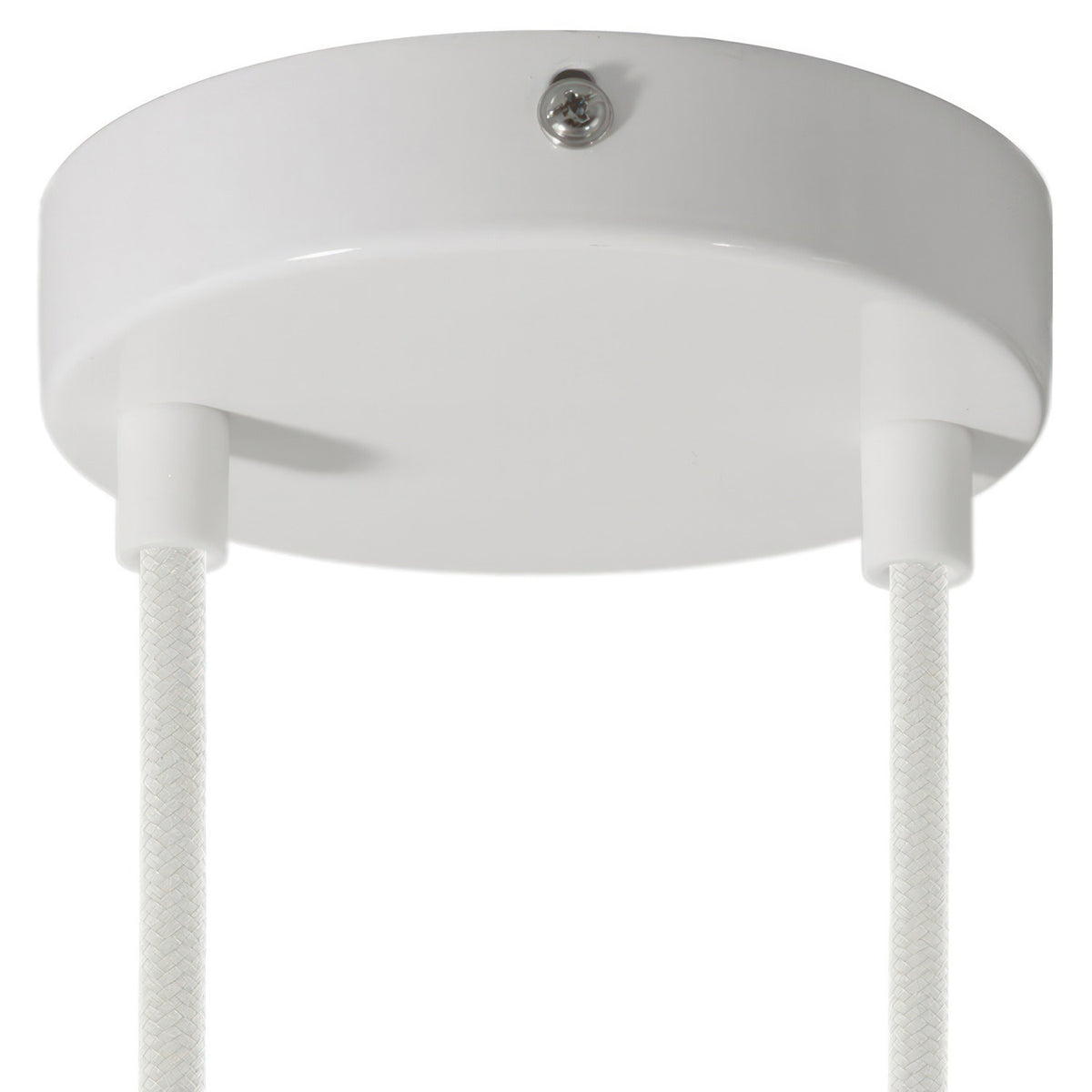 Válcový kovový stropní baldachýn průměr 120 mm, 2 otvory