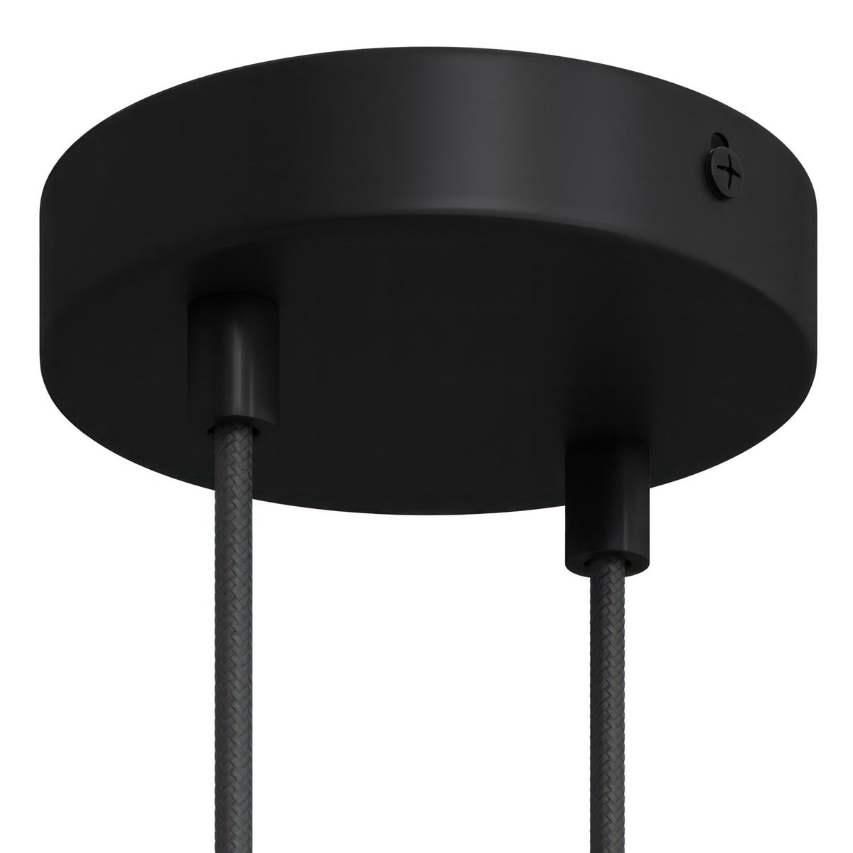 Válcový kovový stropní baldachýn průměr 120 mm, 2 otvory