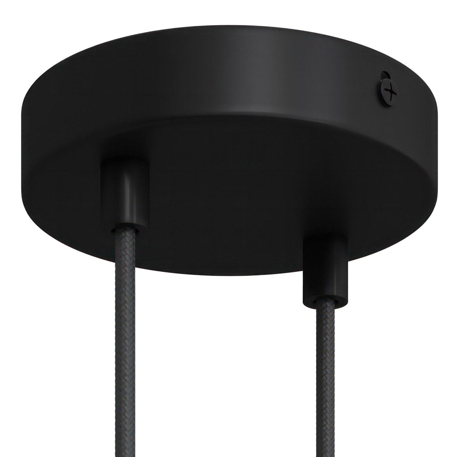 Válcový kovový stropní baldachýn průměr 120 mm, 2 otvory