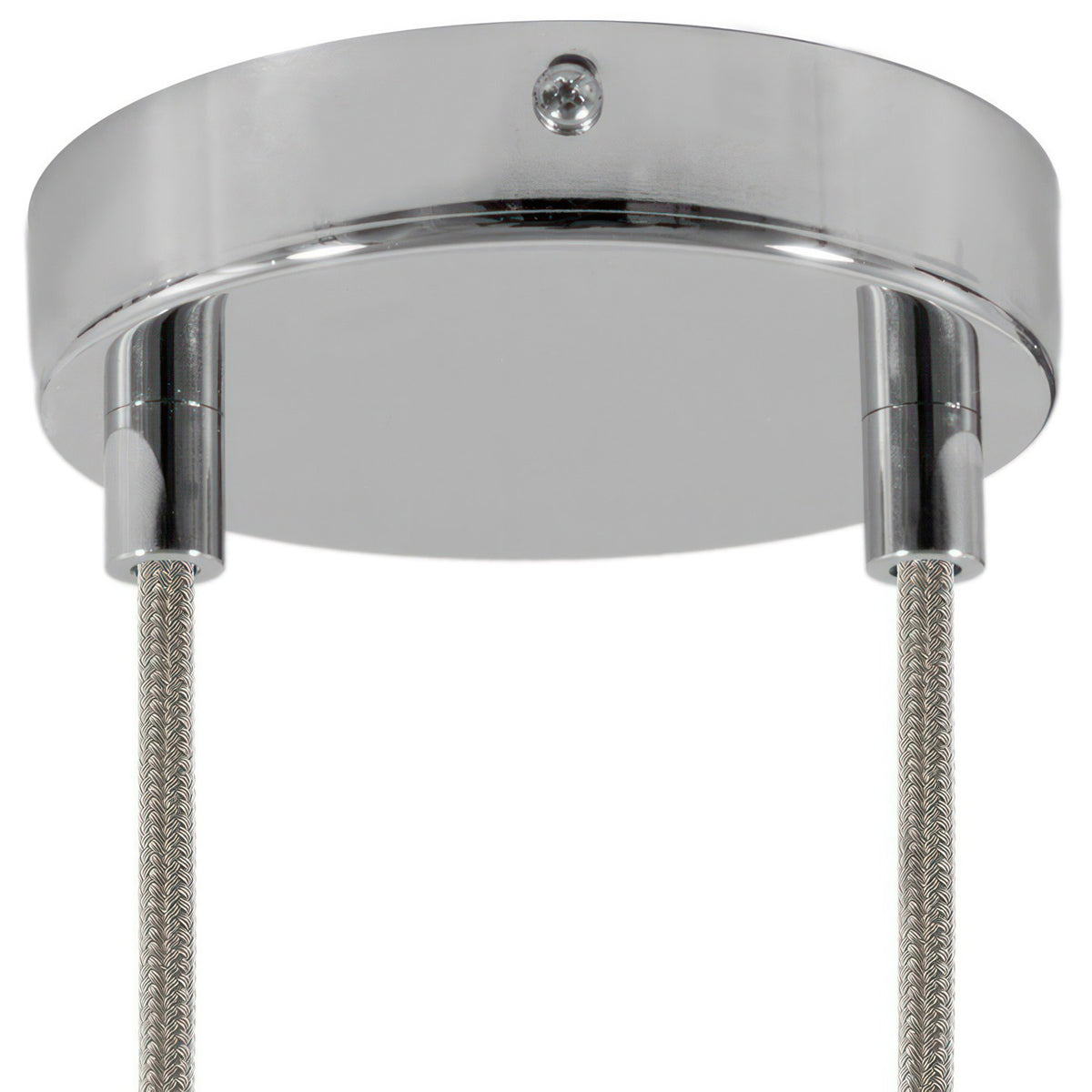 Válcový kovový stropní baldachýn průměr 120 mm, 2 otvory