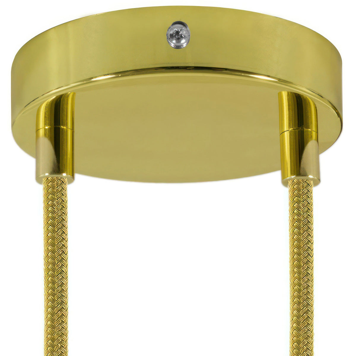 Válcový kovový stropní baldachýn průměr 120 mm, 2 otvory