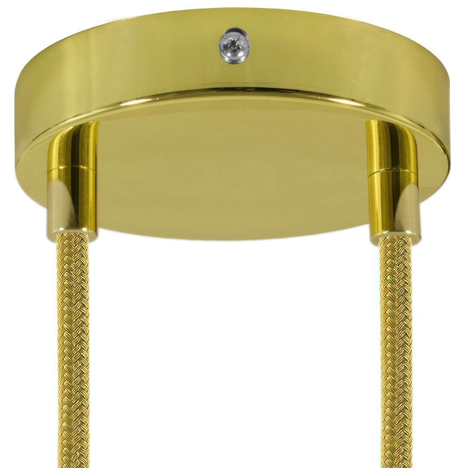 Válcový kovový stropní baldachýn průměr 120 mm, 2 otvory