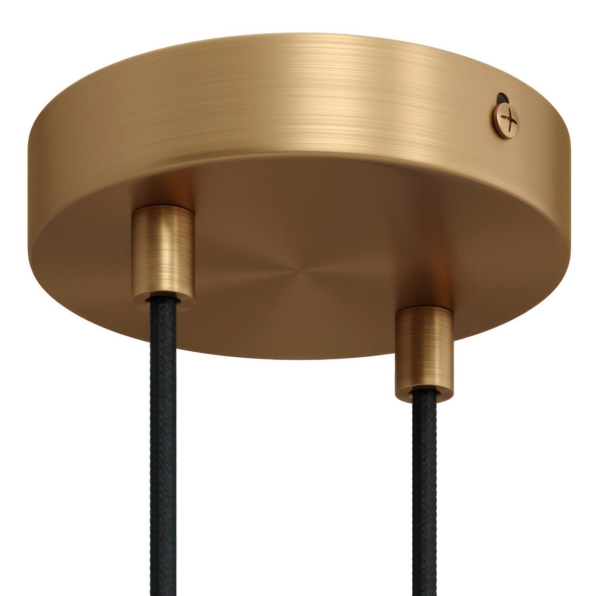 Válcový kovový stropní baldachýn průměr 120 mm, 2 otvory