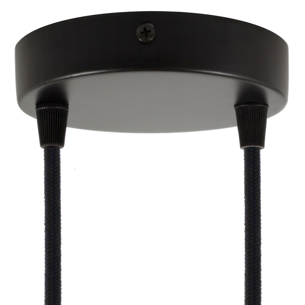 Válcový kovový stropní baldachýn průměr 120 mm, 2 otvory