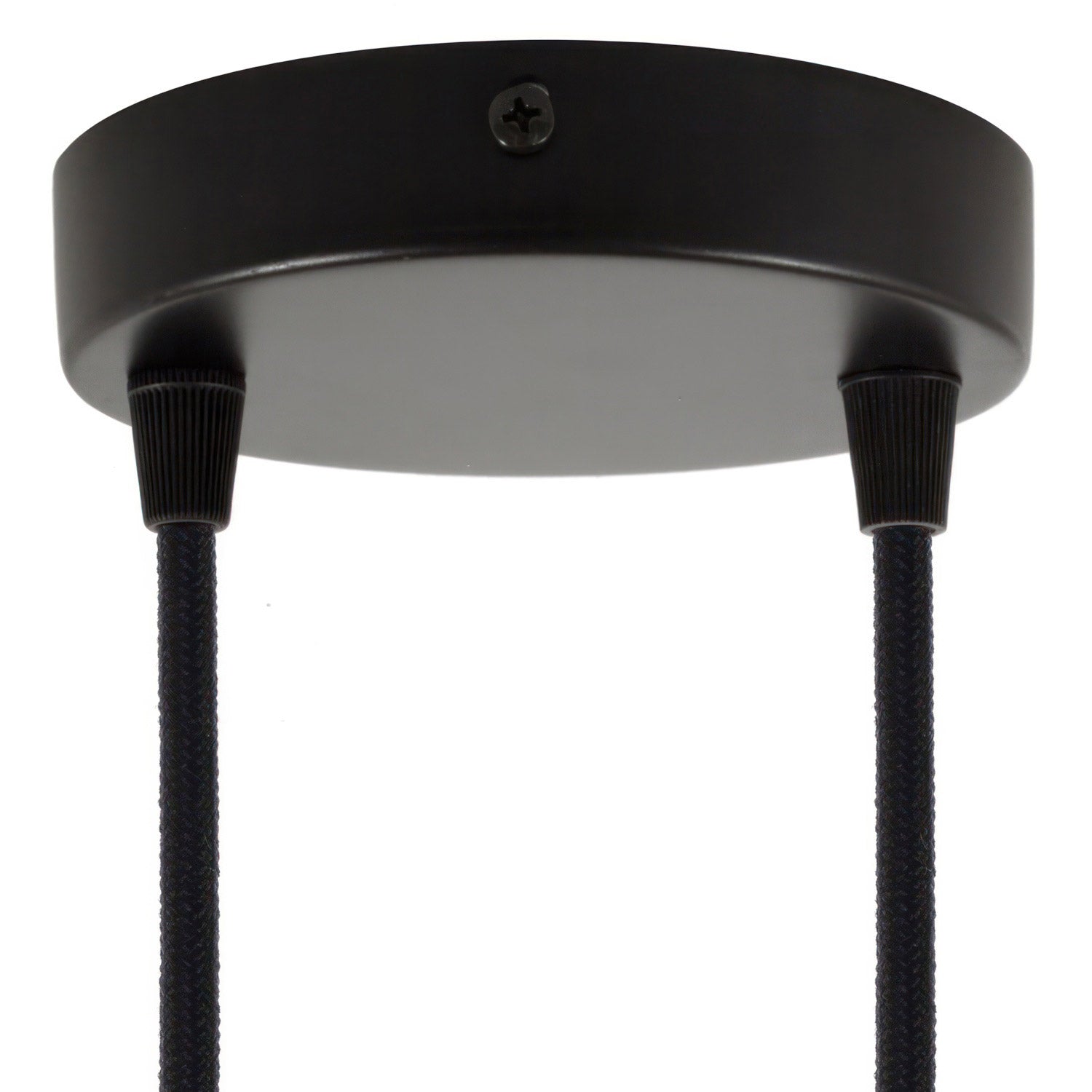 Válcový kovový stropní baldachýn průměr 120 mm, 2 otvory