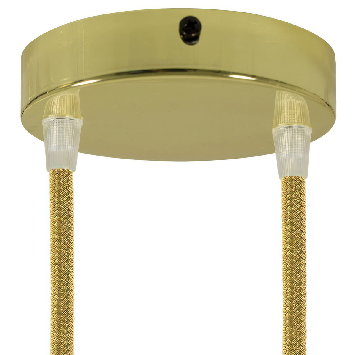 Válcový kovový stropní baldachýn průměr 120 mm, 2 otvory