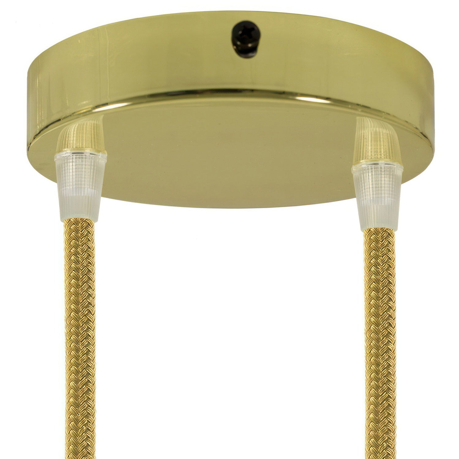 Válcový kovový stropní baldachýn průměr 120 mm, 2 otvory