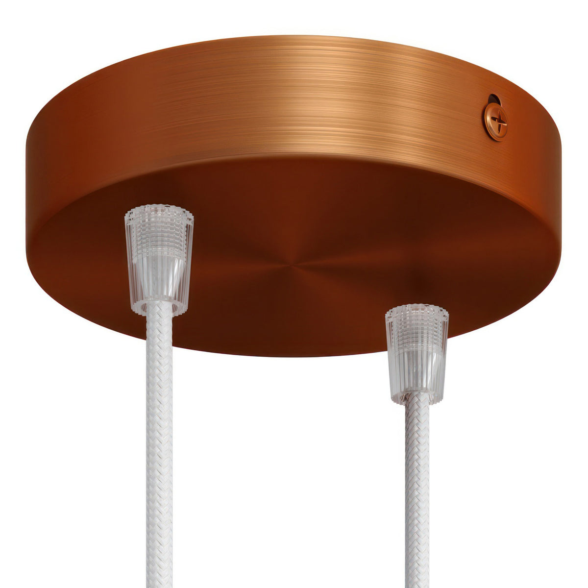 Válcový kovový stropní baldachýn průměr 120 mm, 2 otvory