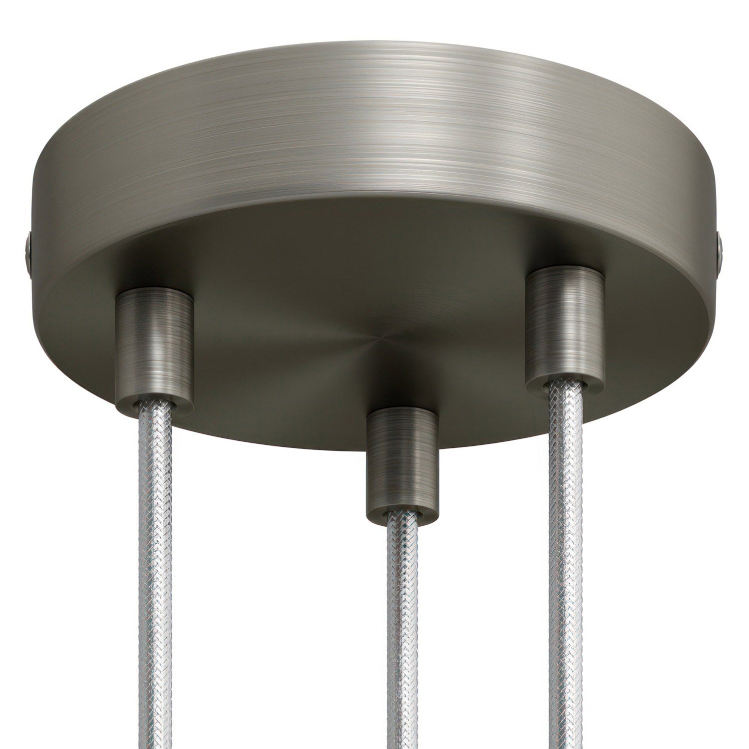 Válcový kovový stropní baldachýn průměr 120 mm, 3 otvory