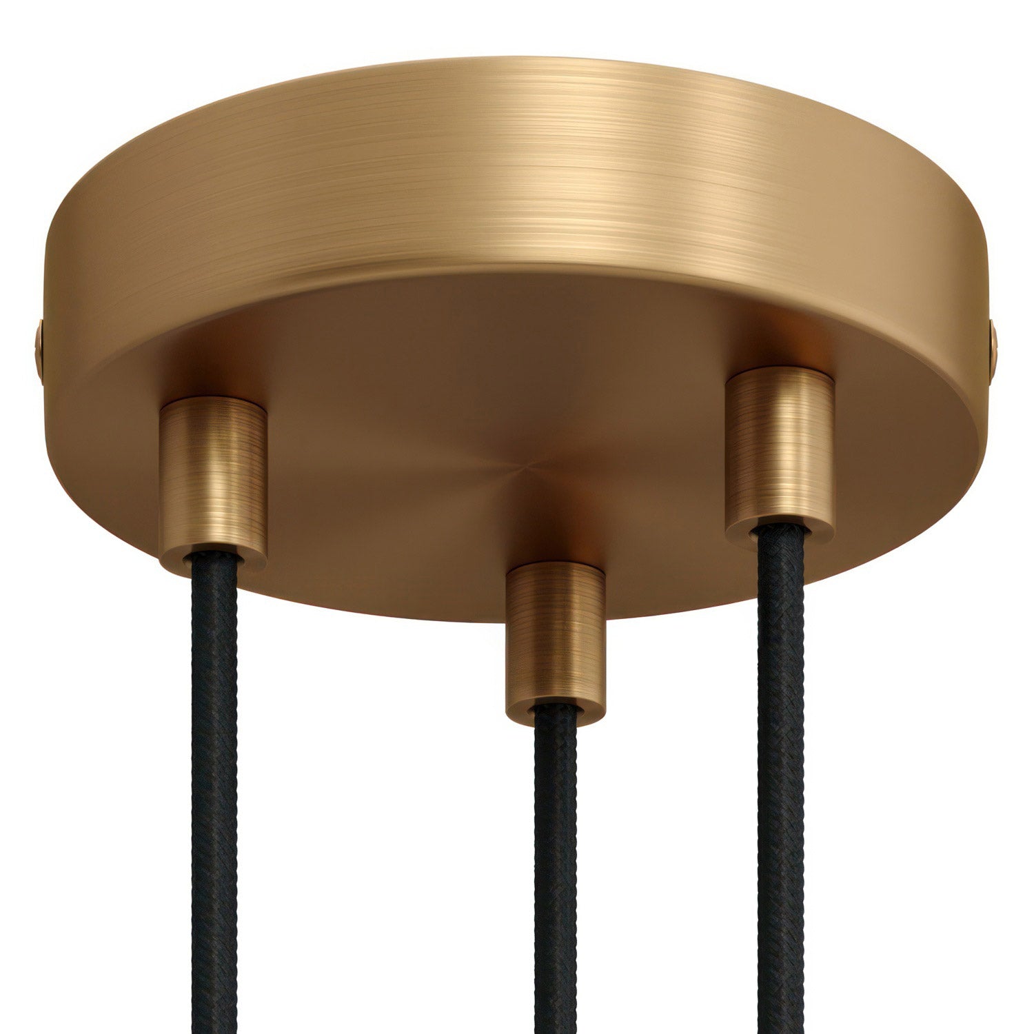 Válcový kovový stropní baldachýn průměr 120 mm, 3 otvory