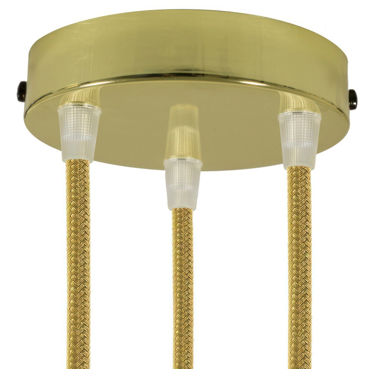 Válcový kovový stropní baldachýn průměr 120 mm, 3 otvory